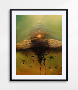 Plakat surrealistyczny: Ból egzystencjalny