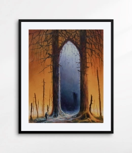 Idzie starość - Plakat surrealistyczny